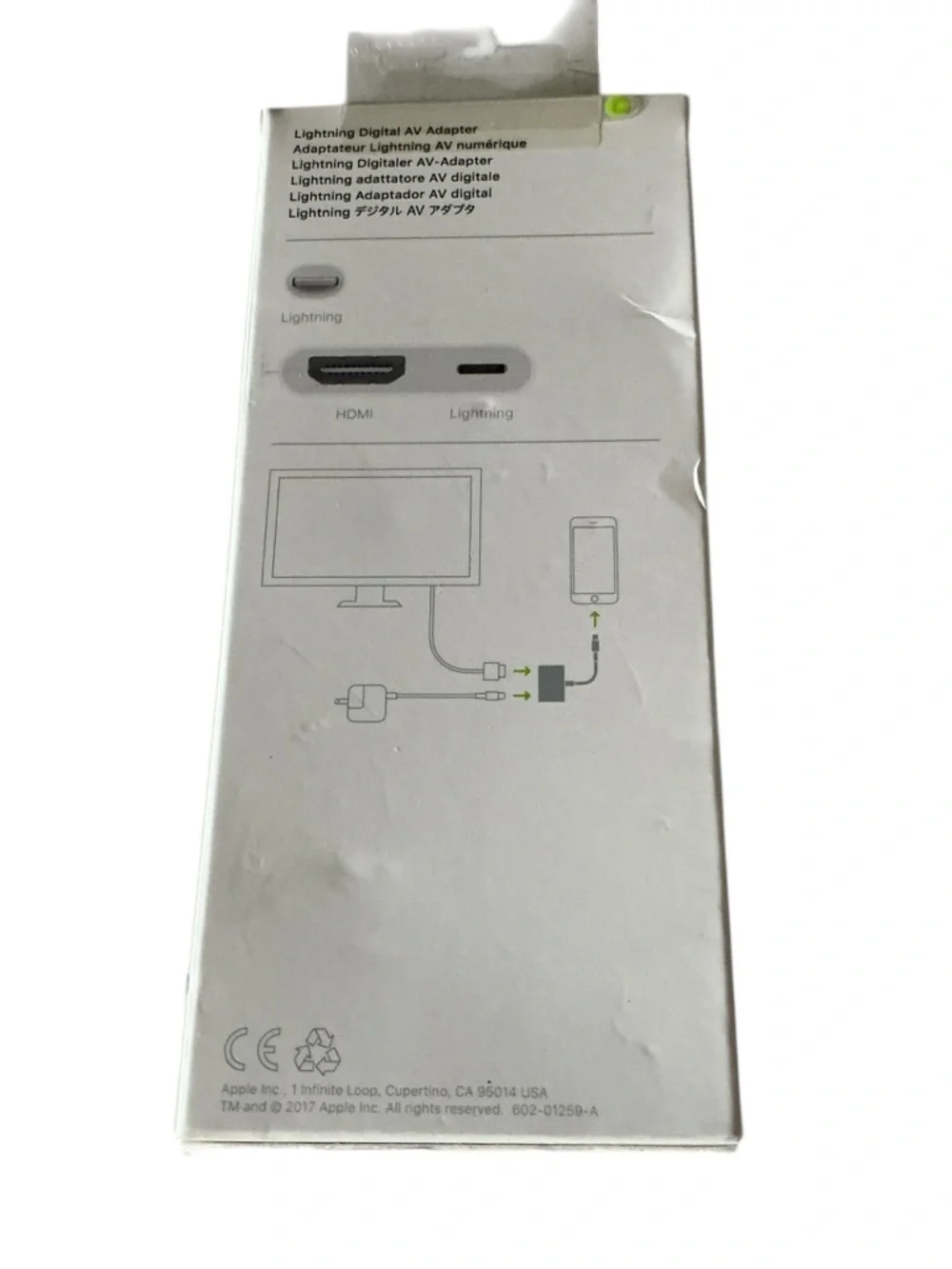 Apple Lightning Digital AV Adapter - White with Green Accent